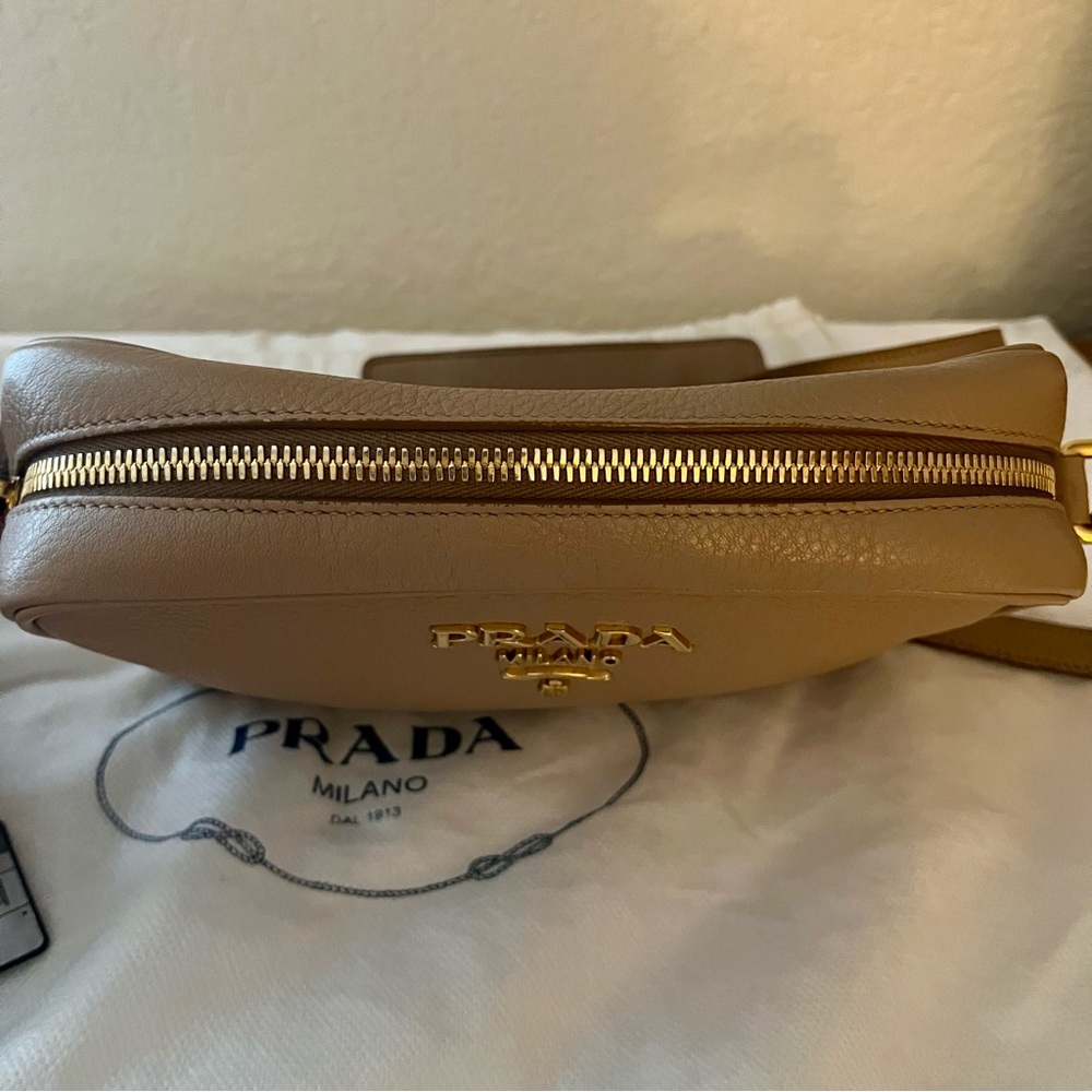 *SOLD* Prada Vitello Phenix Camera Bag - Cammeo - Picture 13 of 13